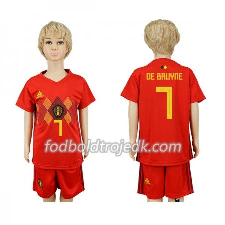 Belgien VM 2018 De Bruyne 7 Børn Hjemme - Fodboldtrøjer(S/S) Belgien VM 2018 De Bruyne 7 Børn Hjemme - Fodboldtrøjer(S/S)